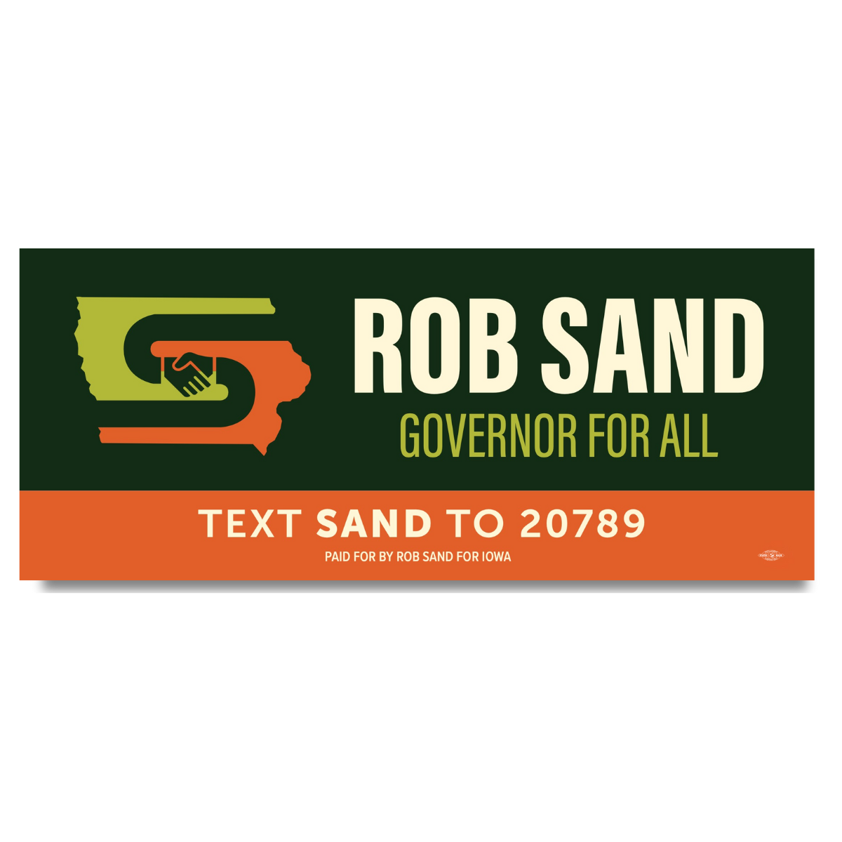 Text Sand Bumper Sticker